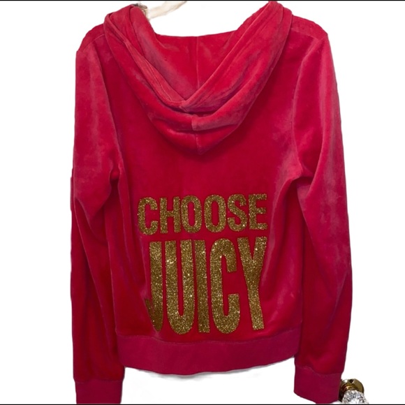 Y2K Juicy Couture BLING Pink Velour Velvet Tracksuit SET CHOOSE JUICY - Picture 6 of 16